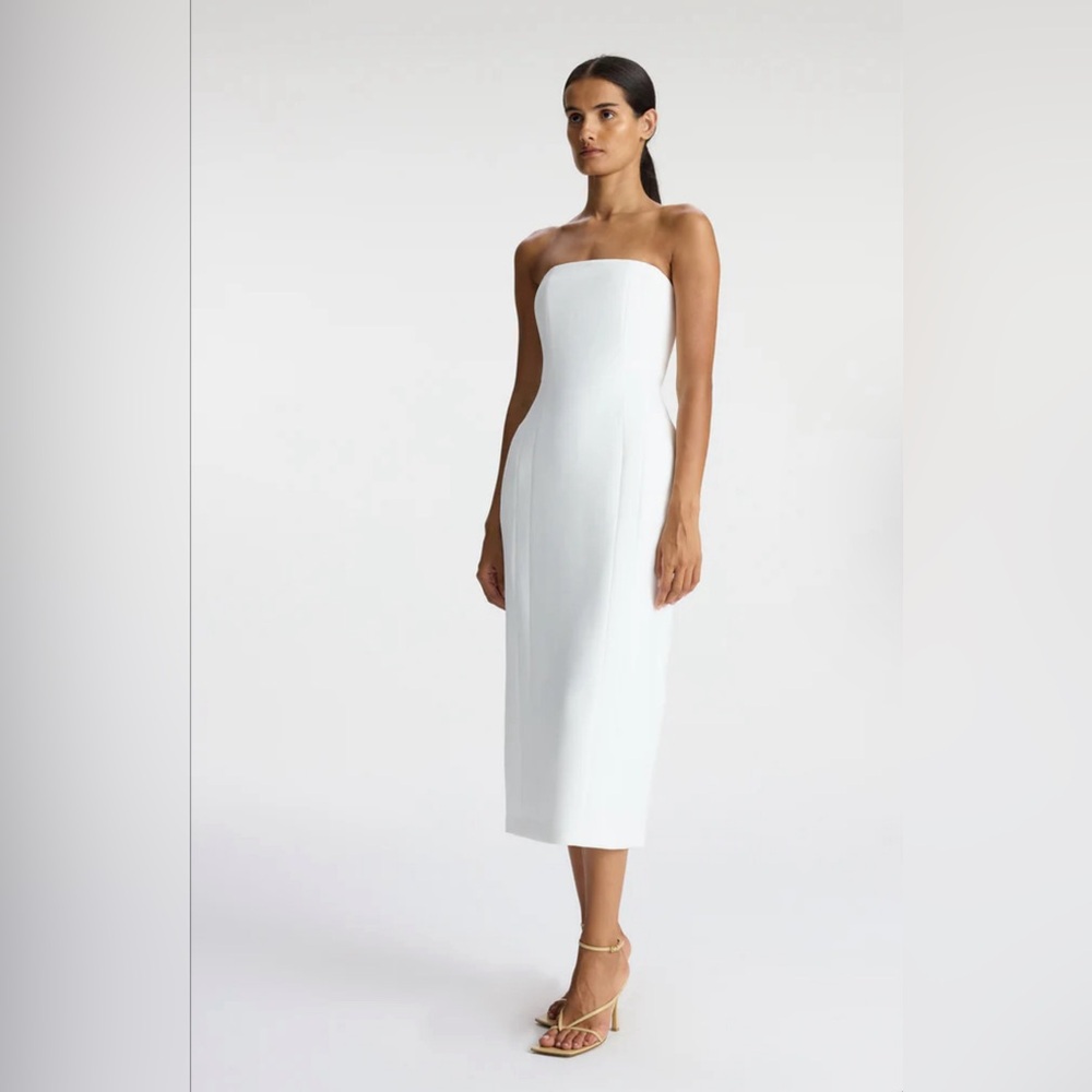 ALC Elizabeth Strapless Midi Dress